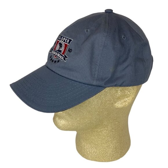 US Open 2010 Pebble Beach USGA Member Golf Hat Cap Blue Canvas Adjustable - Picture 2 of 7